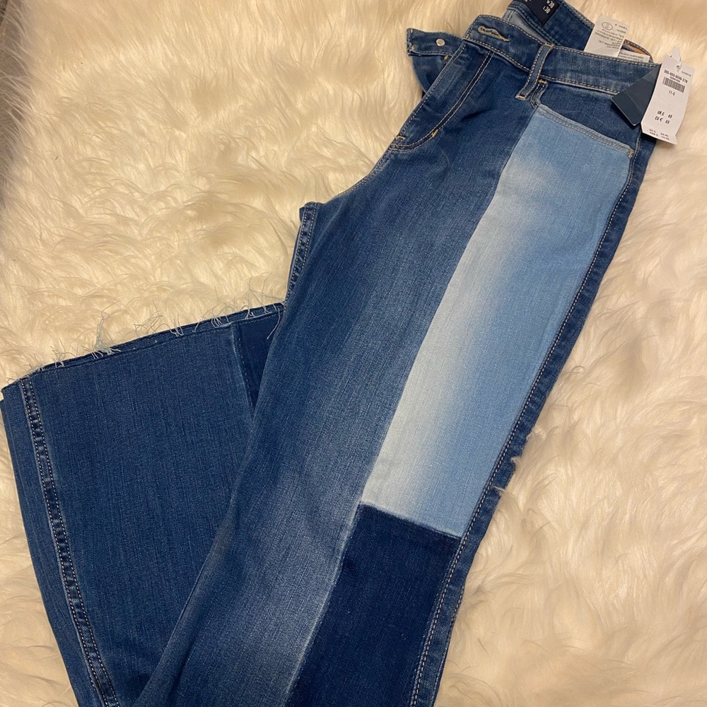 Hollister Multi-Blue Flare Jeans
